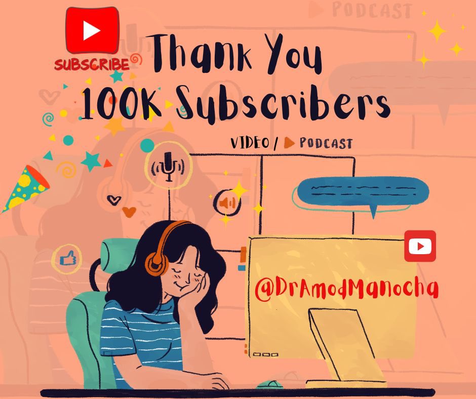 100,000 SUBSCRIBERS 

youtube.com/@DrAmodManocha

#removemypain #DrAmodManocha #paineducation #painawareness #chronicpainwarrior #ChronicPainRelief