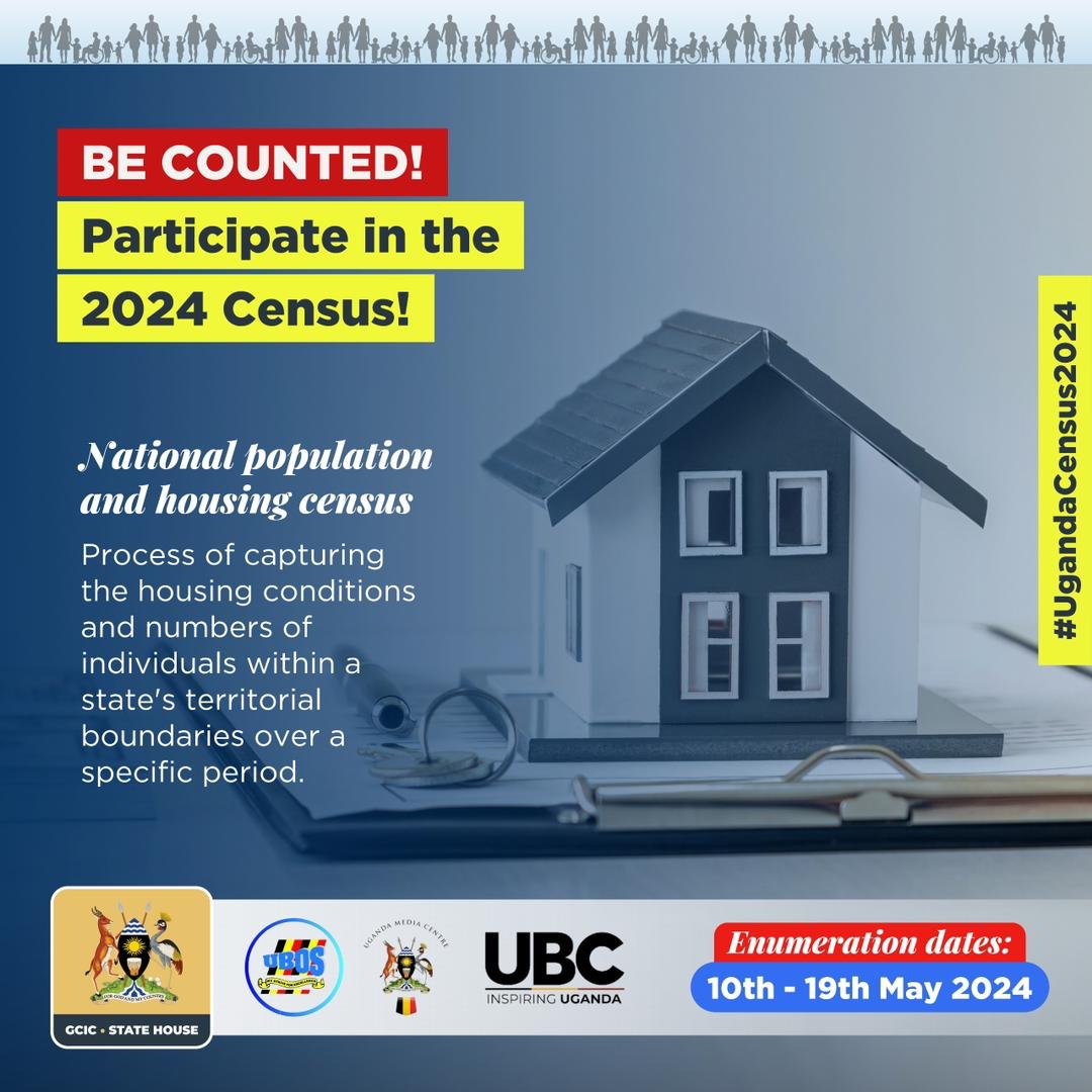 It's Census time. Be there, be counted. #UgandaCensus2024 @StatisticsUg
