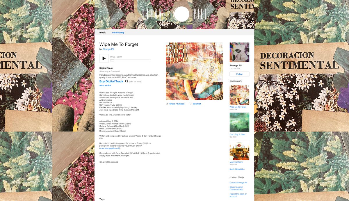 Wipe Me To Forget  <a href="/strangepill/">Strange Pill</a>
strangepillartists.bandcamp.com/track/wipe-me-…
