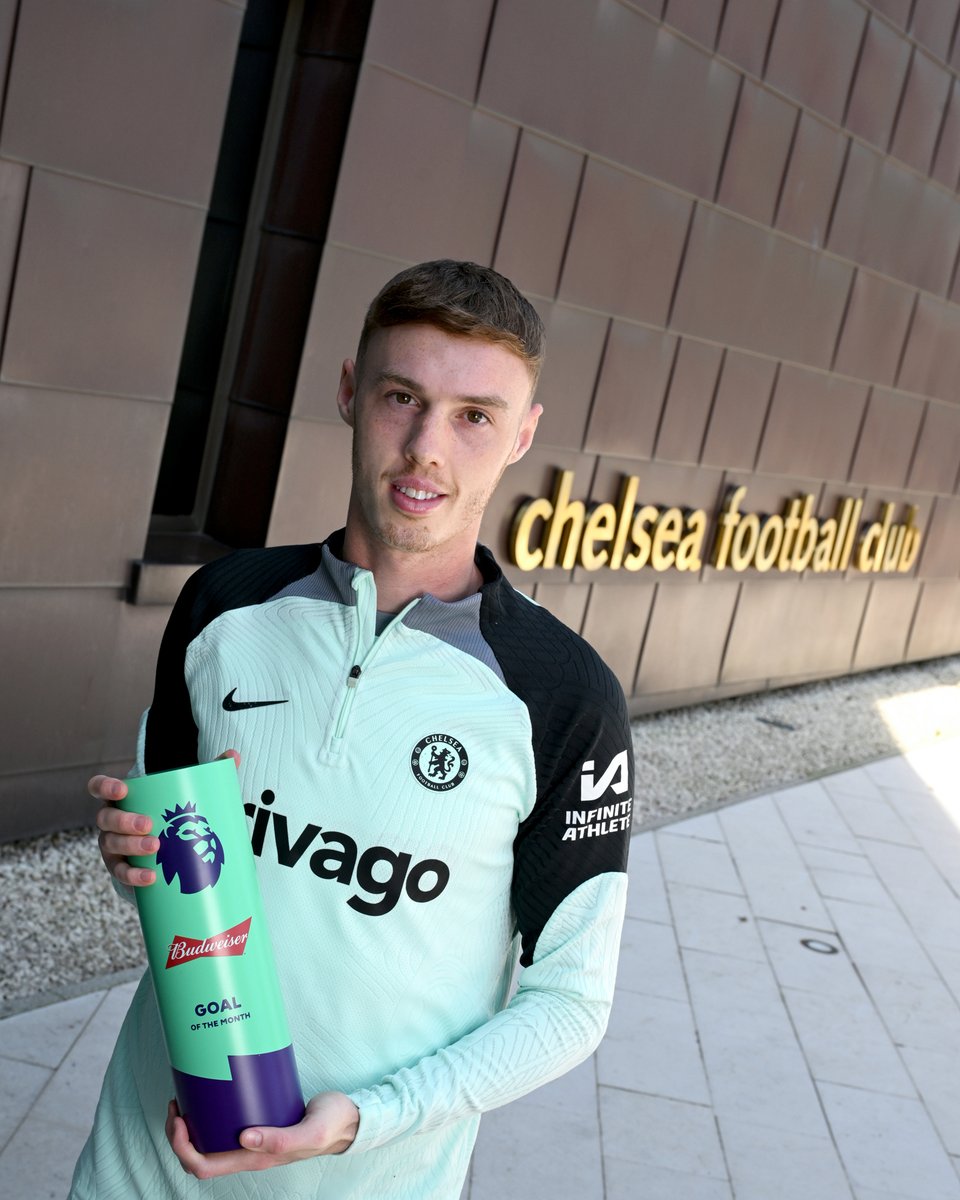 Another one for the mantelpiece. 🏆 Cole Palmer's sublime goal against Everton has won April's @PremierLeague Goal of the Month award. 🥇