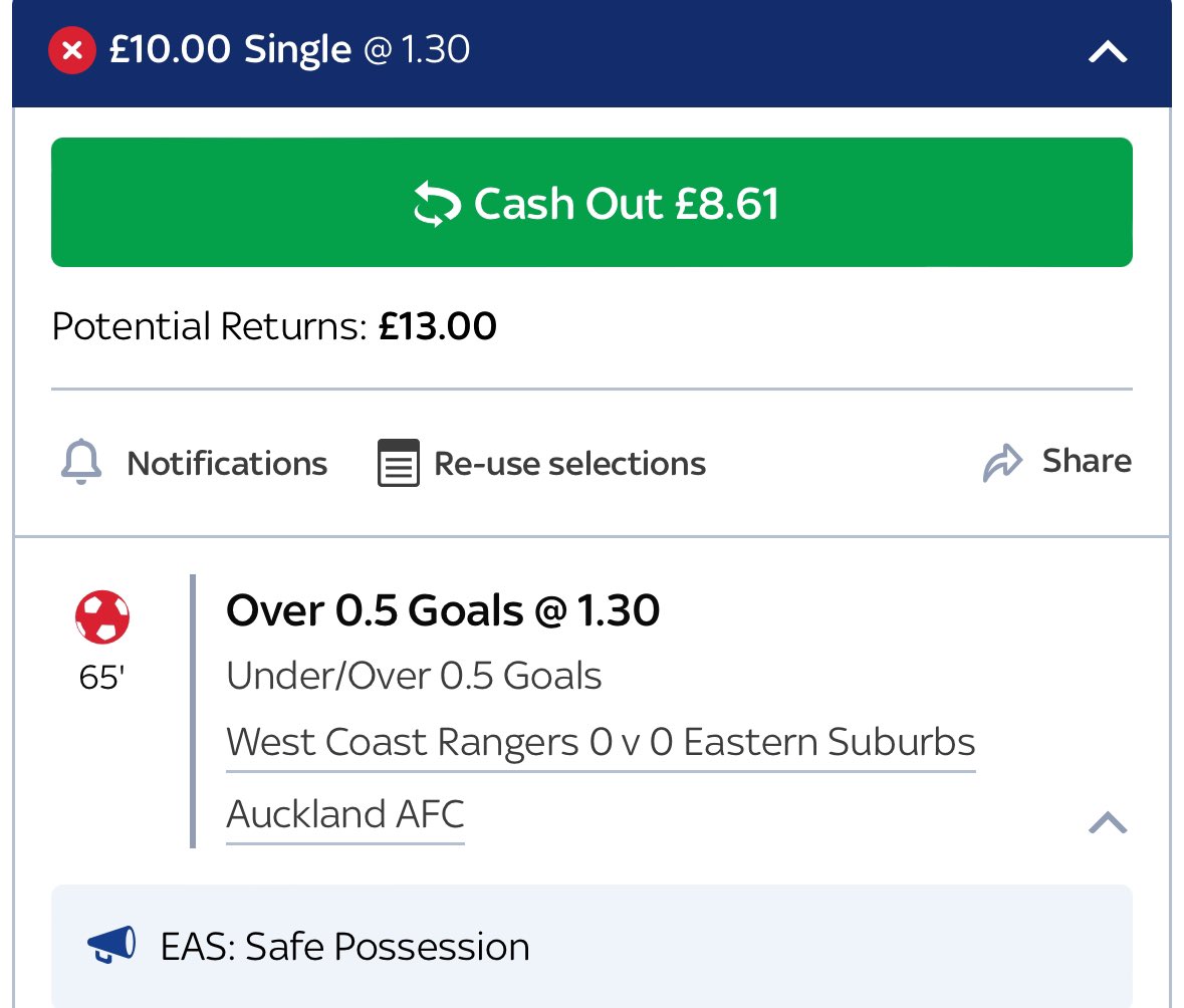 SpainTrainTips's tweet image. SpainTrain 10 Bet Challenge!💰
 
⭐️Bet 1⭐️

🇳🇿Northern League⚽️
West Coast Rangers v Eastern Suburbs Auckland
Over 0.5 Goals @ 1.3

£10 &amp;gt;&amp;gt; £13

❤️+ 🔁 🙏

#GamblingTwitter #sportsbets #sports #GamblingX #bettingtips #betting