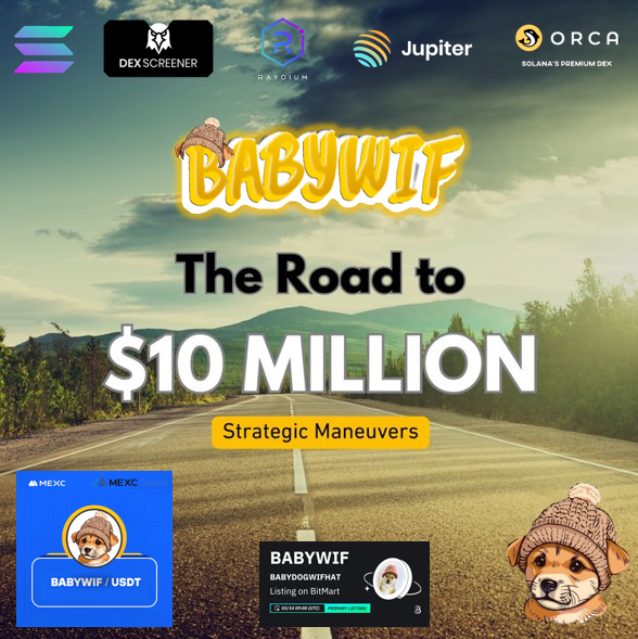 babywifmeme's tweet image. This is where we start our #BABYWIF #Cryptocurency Movement with #SolanaCrossroads - we on the road to Target 1 : $10 000 000 Market Cap

#Trump endorsing all forms of #cryptocurrency is where we begin