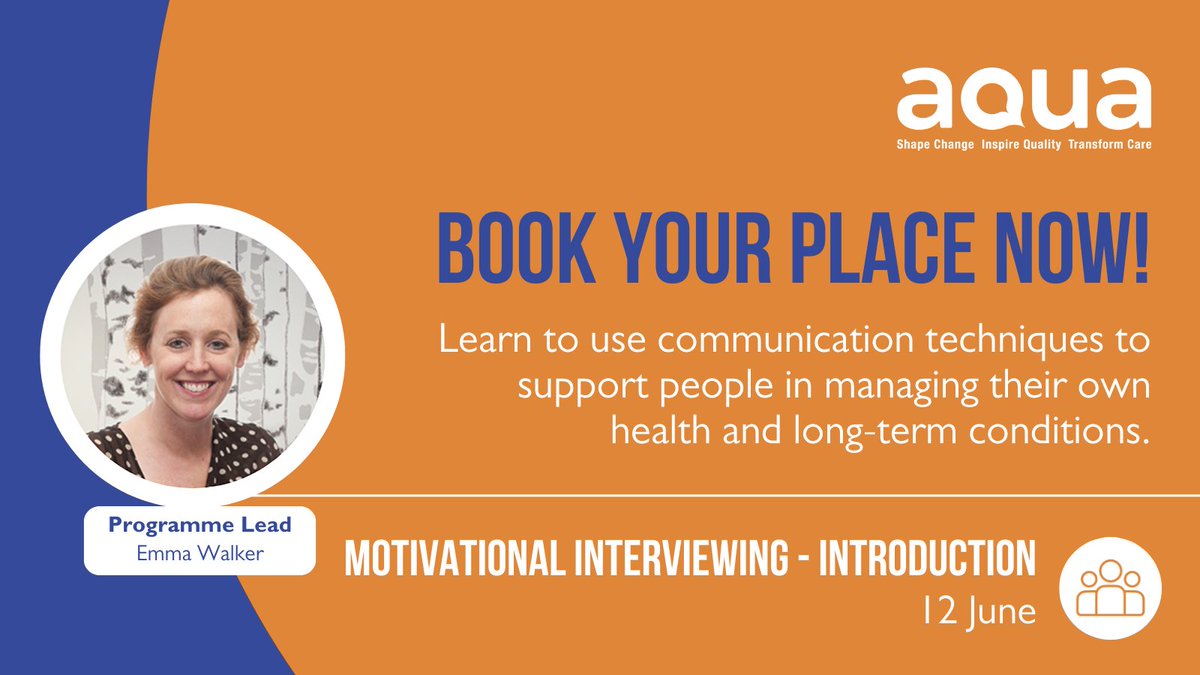Often explain to service users what they should, could or must do? Our Motivational Interviewing programme will give you communication skills that support a person-centred approach to care, helping people manage their own health. 📅 12 June Book now: bit.ly/3JcsVy7