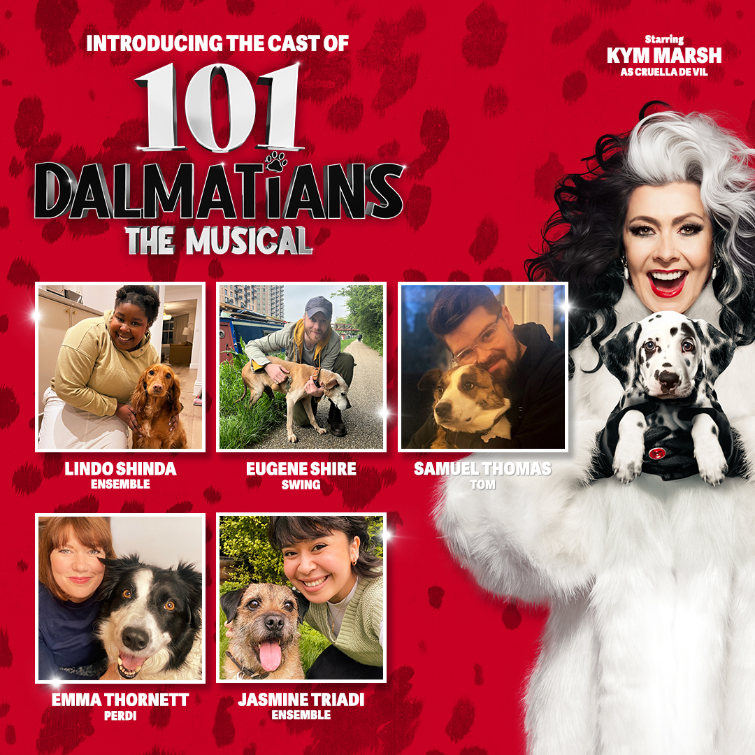 New pups are joining the pack! Introducing the cast of 101 Dalmatians the smash-hit musical! 🐾 @101dalmatiansuk will be barking the house down this August! You don't want to miss it, get your paws on tickets now! #CastAnnouncement #101Dalmatians #musicaltheatre