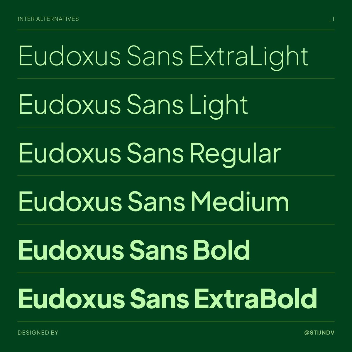 BastiUi's tweet photo. Pour tester la font open source Eudoxus Sans de @StijnDV 
⤷ https://t.co/w21jISEJxV https://t.co/PWDgU09TbA