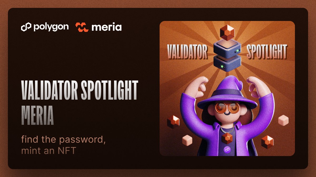 Jomais3's tweet image. Hi guys let&apos;s talk about how and why Polygon PoS Validator Meria takes Spotlight. Stay with me till the end of this thread
#ValidatorSpotlight @0xPolygon #AggLayer #BuildonPolygon