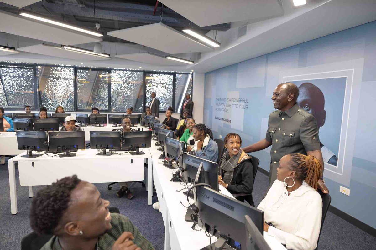 In pictures: President William Ruto during the launch of Call Centre International(CCI) Global Contact Centre, Tatu City, Kiambu County. #k24Updates