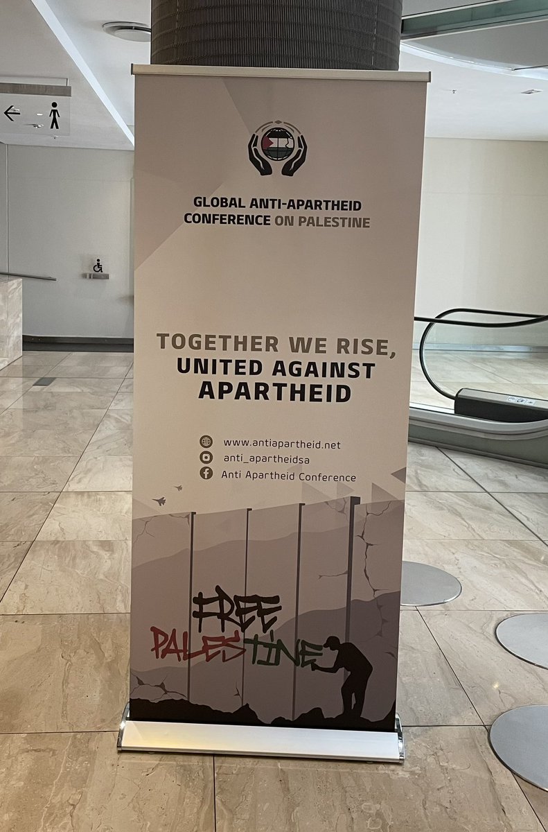 South African Foreign Minister Naledi Pandor opening the Global Anti-Apartheid Conference on #Palestine this morning on behalf of the Government of the Republic of South Africa… ‘Together We Rise’. #Amandla #FreePalestine 🇵🇸🇿🇦🇮🇪