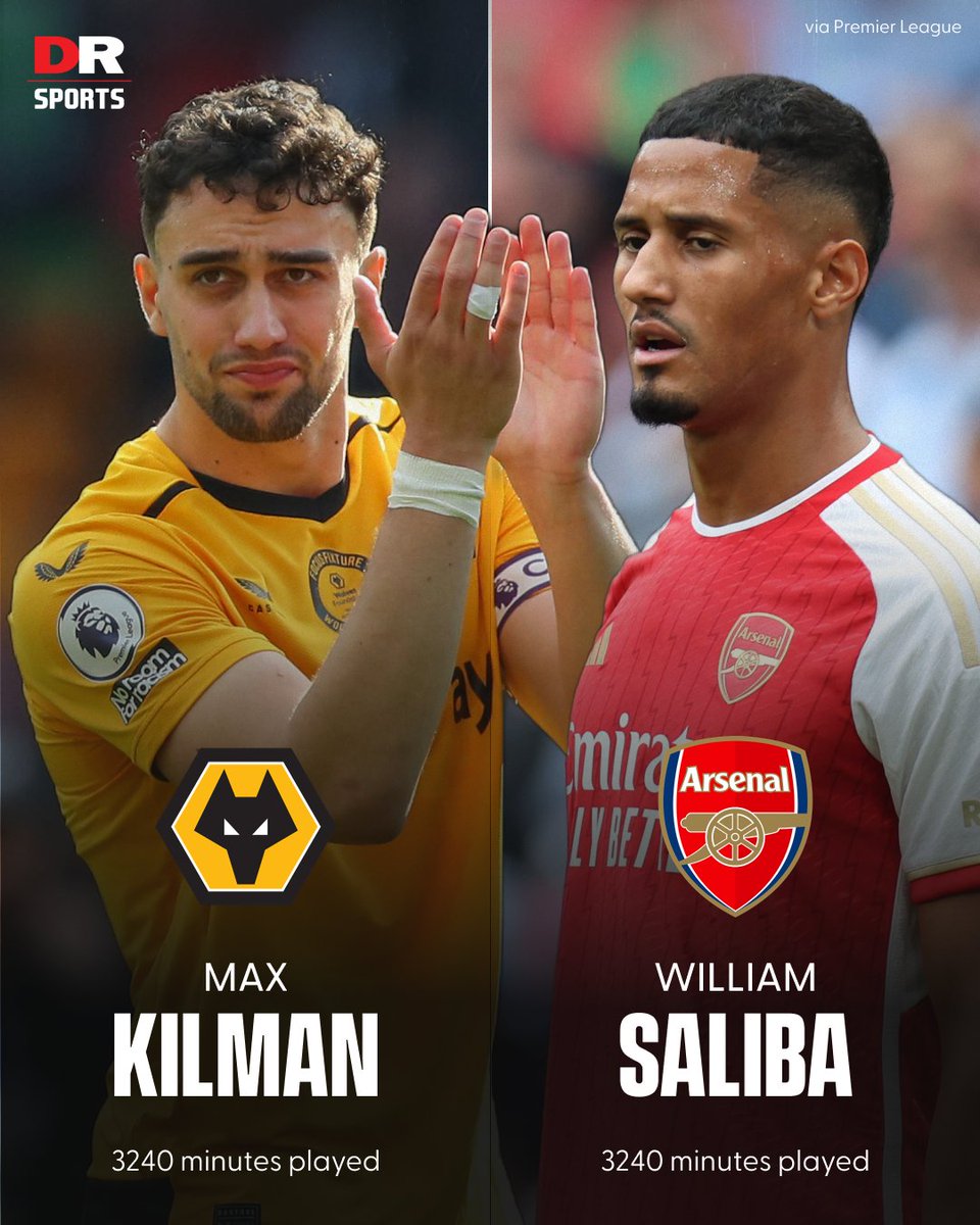 Only two outfield players have played every minute in the Premier League this season! 😮‍💨 #WWFC #Arsenal