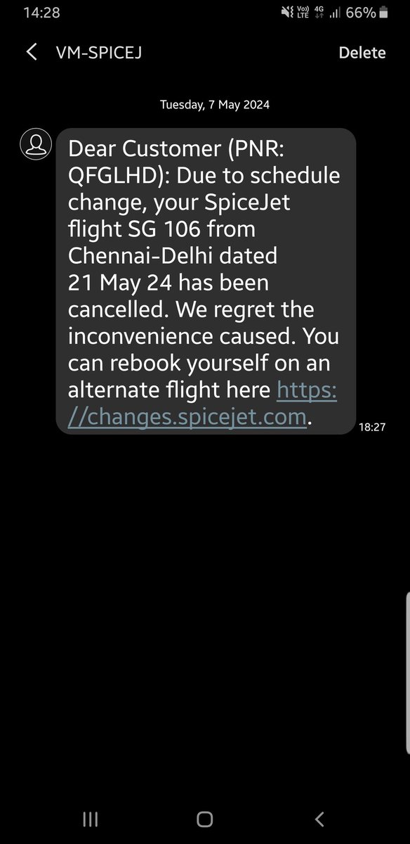 AnshuSinghal413's tweet photo. FRAUD ALERT!! @flyspicejet @DGCAIndia 
Worst experience
Beware and never opt with @flyspicejet 
@PMOIndia @airlinecomp
SCAM @flyspicejet 
No flight assistance, No contact with customer support
No alternate provided, No refund till date https://t.co/UuQvsYkoGY