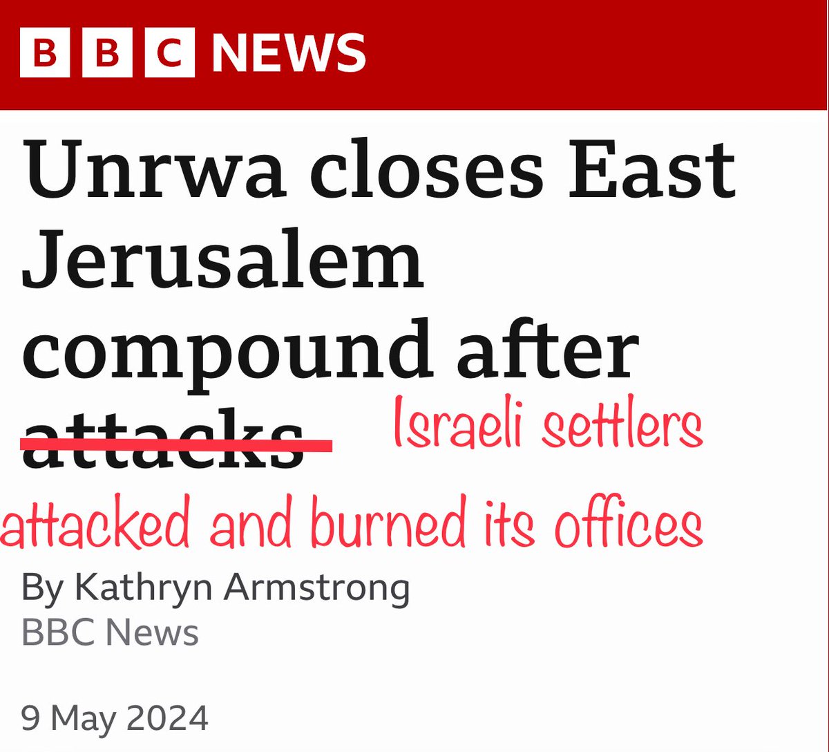 Fixed because BBC can’t name the assailants