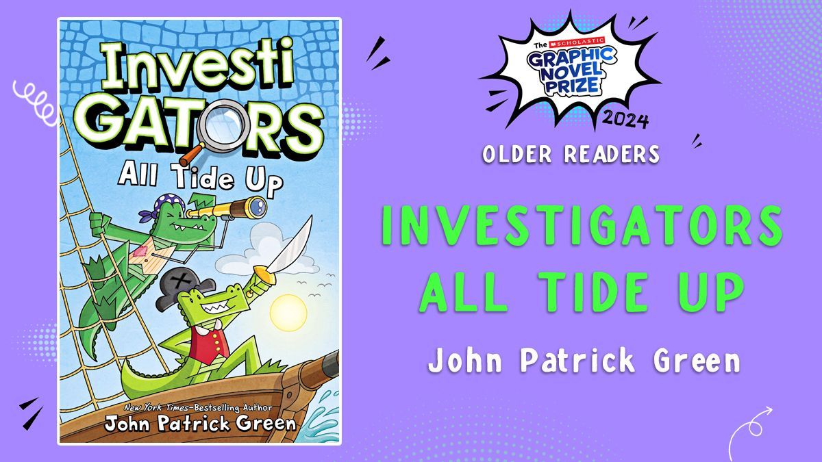 We are thrilled to share that InvestiGators: All Tide Up has been shortlisted for the inaugural Scholastic Graphic Novel Prize! Huge congratulations to @johngreenart! @scholasticuk