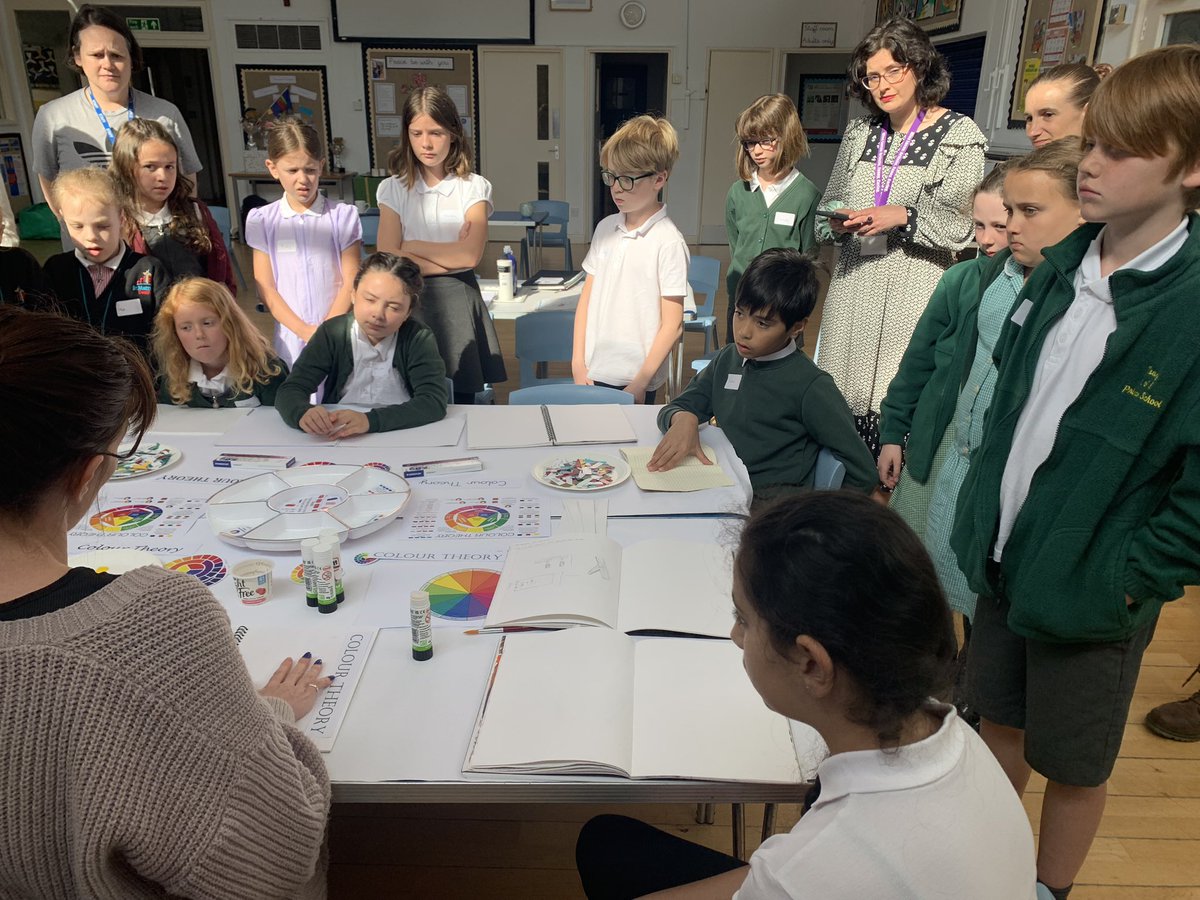 Our Plymouth and West Devon Trust schools are at St George’s today for our inaugural collaborative art day! We are off to a great start learning all about colour theory.