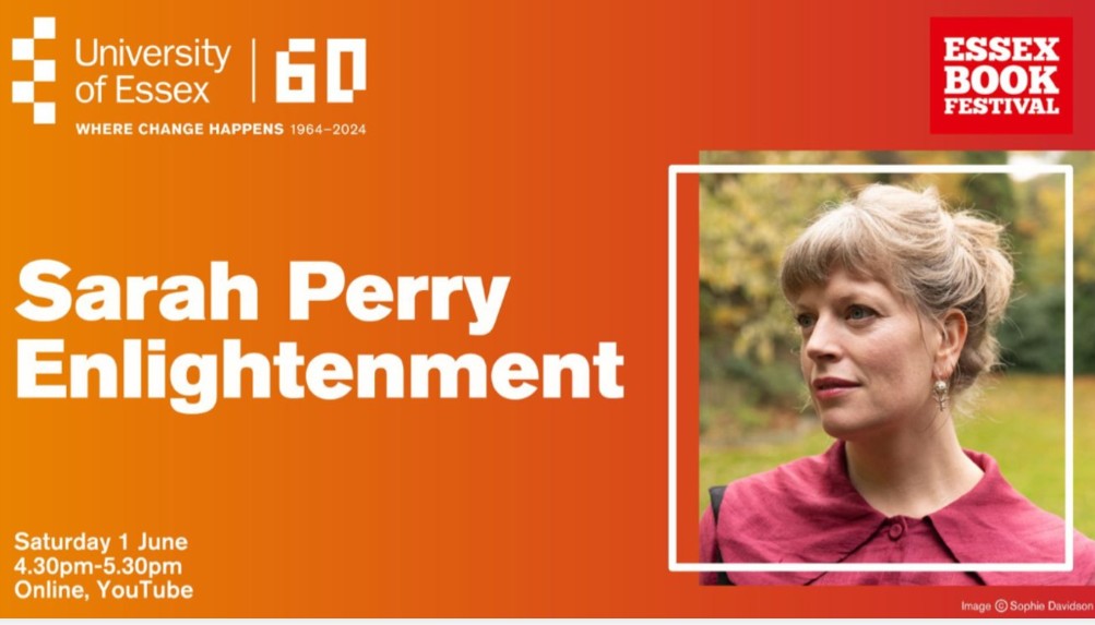 Our Chancellor, renowned author Sarah Perry is headlining the @EssexBookFest at our Colchester Campus with a discussion about her highly anticipated new novel, Enlightenment on Saturday 1 June. 💻 Online Tickets: brnw.ch/21wJE1W 👥 Venue Tickets: brnw.ch/21wJE1X