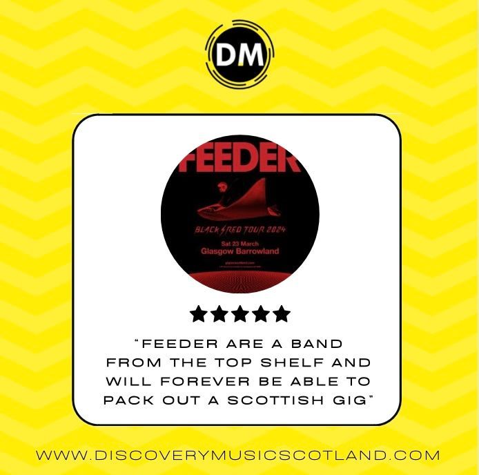 GIG REVIEW | FEEDER @ THE BARROWLANDS ⚡️ “Feeder are a band from the top shelf and will forever be able to pack out a Scottish gig.” 🏴󠁧󠁢󠁳󠁣󠁴󠁿🔥 📝Ryan Smith 🎶 @FeederHQ @TheBarrowlands buff.ly/4btBnDQ