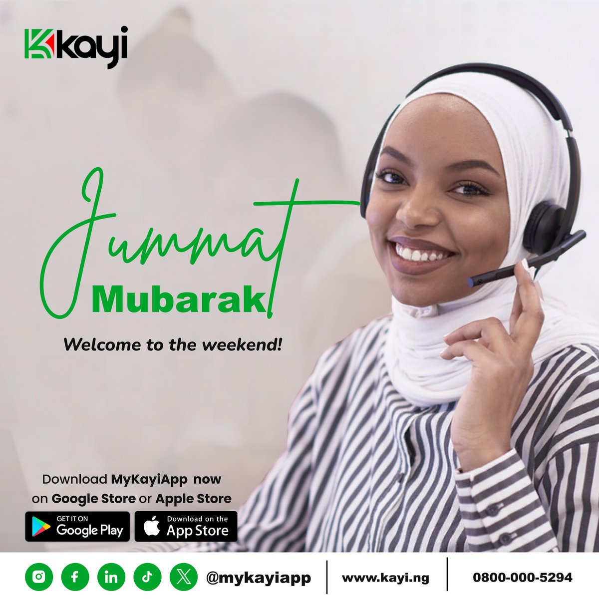 Jummat mubarak Kayifam! Enjoy seamless transactions and financial freedom at your fingertips. Download the Kayiapp on Google play store and Apple app store to kickstart a stress-free weekend!

#MyKayiApp #NowLive #Kayiway #DownloadNow #Bankingwithoutlimits #downloadmykayiapp