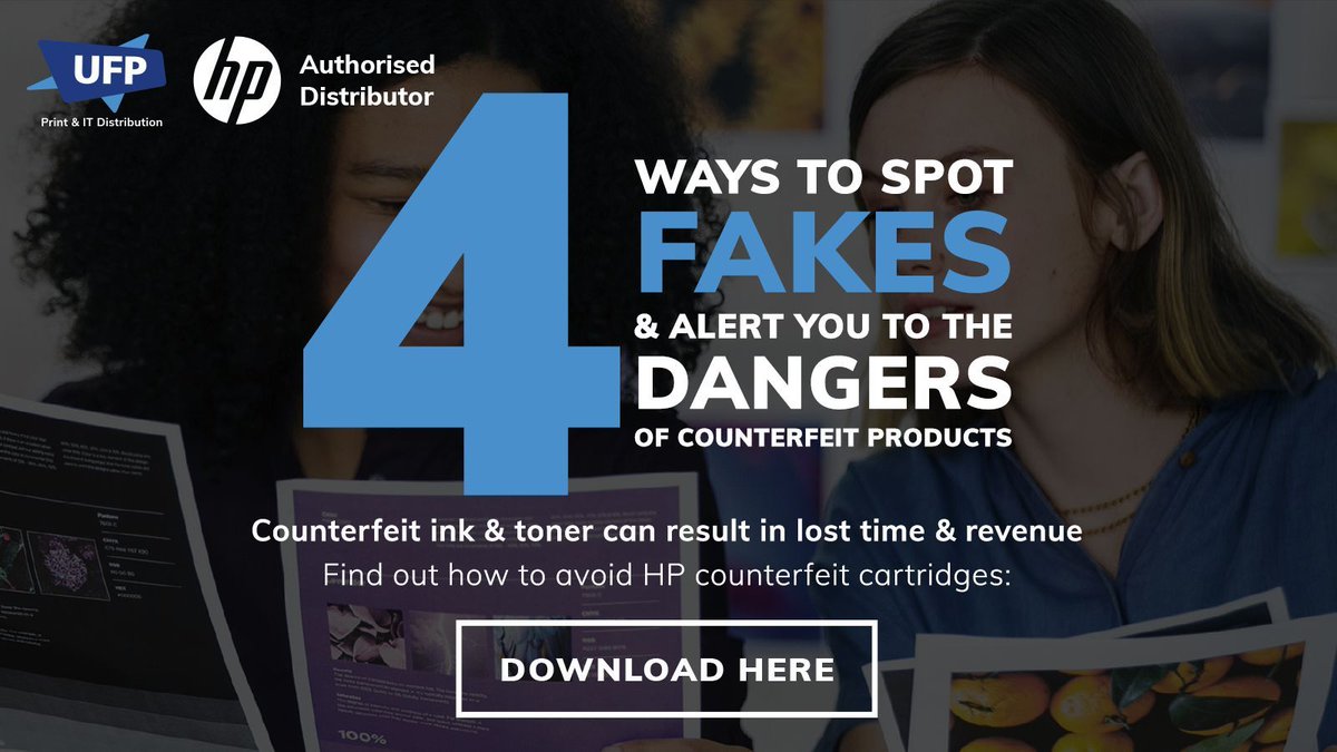 Using counterfeits can cause costly and damaging problems. Download HP’s ‘ink and toner buying guide’ now for 4 easy ways to spot fakes 🔗 buff.ly/4b2VuZA #counterfeit #ink #toner