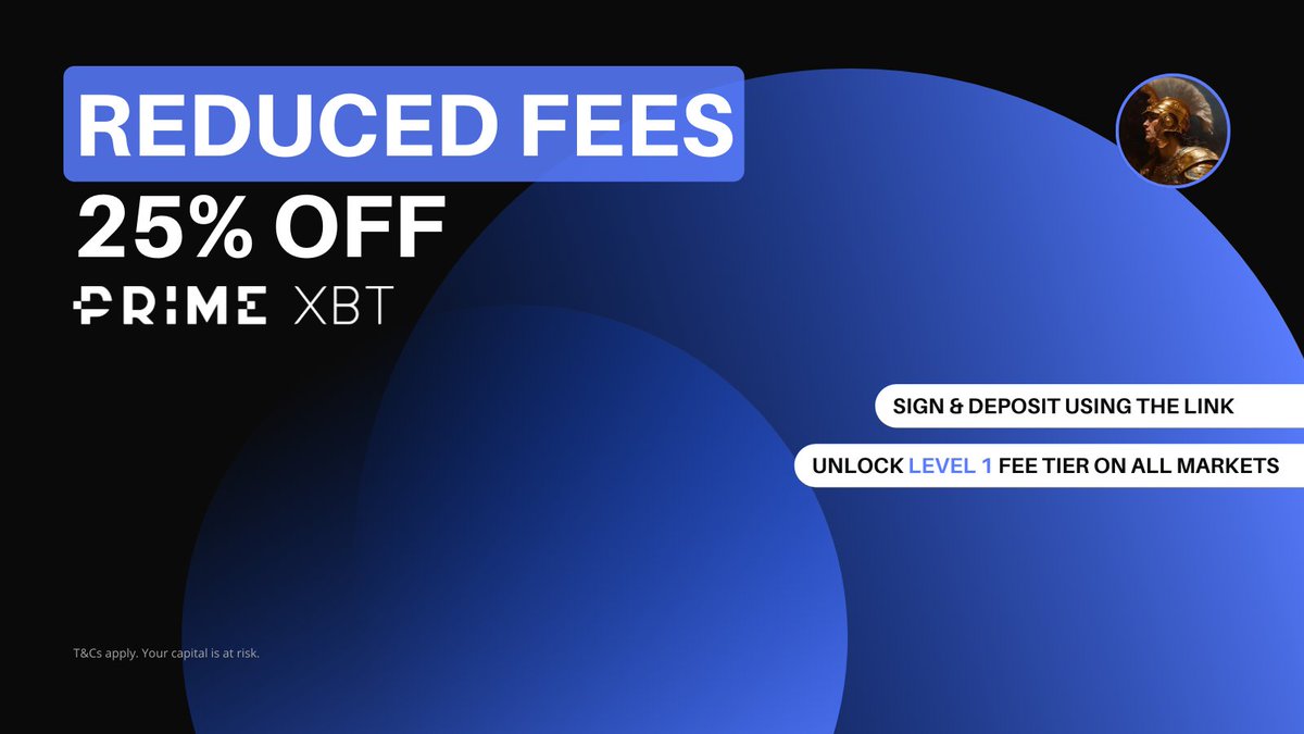 25% OFF on fees for Crypto, Indices, and Commodities. 🚨 Enjoy reduced trading costs across all markets! Sign up using my exclusive link and receive a 25% discount on fees for Crypto, Indices, and Commodities. Discover more: u.primexbt.com/tradermatthews