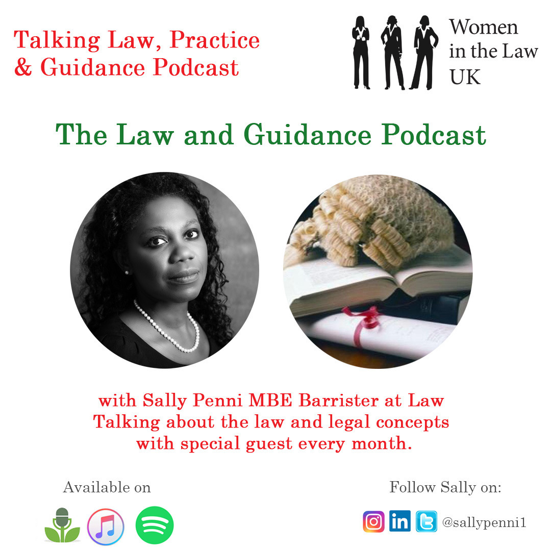 The #LawandGuidance #Podcast is a #podcastseries by @sallypenni1, discussing the #practiceoflaw. Click here to find out more: ow.ly/PMNH30sBPNO #SallyPenni #CriminalLaw #Law #Barrister #education #learning #professionaldevelopment #lawfirms #legalexpert @LawGuidePodcast