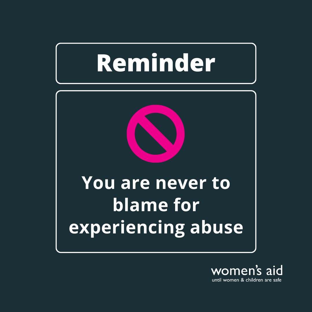You are NEVER to blame for experiencing abuse. Remember, it's not your fault. Let this be a reminder: you deserve safety, respect, and support. 
You are not alone 👉 ow.ly/bPar50Ruw5s

#EndAbuse #YouAreNotAlone