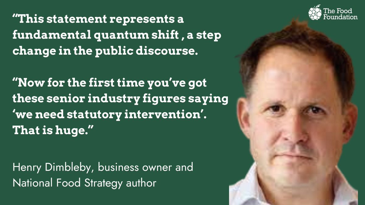 📢 It's great to see major food businesses like @Nestle @Danone and @ArlaDairyUK joining calls for mandatory food system targets to improve public health! We've also singed the #HopeFarmStatement by @FFC_Commission alongside farmers' organisations, citizens, and campaigners.