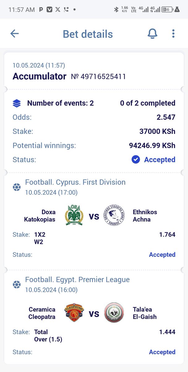 Rollover day 4 onnit🎯
Today they minimized my stake but stake twice if you wanna win more. 

Paripesa booking code👉(8M69E)

Let's Roll Here📲paripesa.bet/kimathi
Promo code👉Kimathi