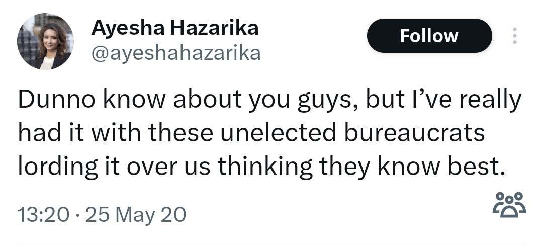 Baroness Hazarika there. She has principles. And if you don’t like them she has others.