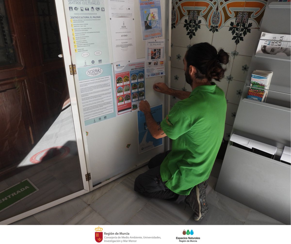 El #ServicioDeInformación de #ElVallePR estuvo ayer en El Palmar, La Alberca, Santo Ángel y Algezares compartiendo información vital sobre #EspeciesExóticasInvasoras 👾 🌱 ¡Una jornada de #ConcienciaAmbiental! #StopPlantasInvasoras #Flora #SEI24