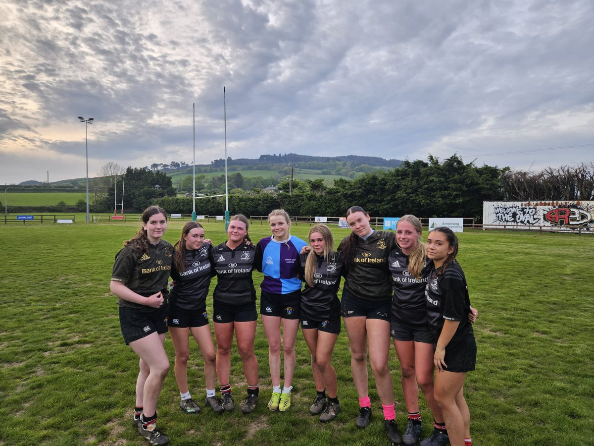 Wicklows Aoife Forsey, Hannah Mahon, Layla Hamrouge, Sarah Curry, Lauren Noble, Ella Murphy, Eva Fitzpatrick & Maeve Ledesma at the South East screening trials in Arklow last night. Best of luck girls. 🔴⚪️⚫️