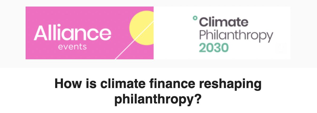 On May 14, join @alliancemag to discuss #ClimateFinance and #philanthropy. Experts will discuss philanthropy's unique role in addressing the #ClimateCrisis and its disproportionate effects on the Global South. Register here: ow.ly/7g9w50RzCHc