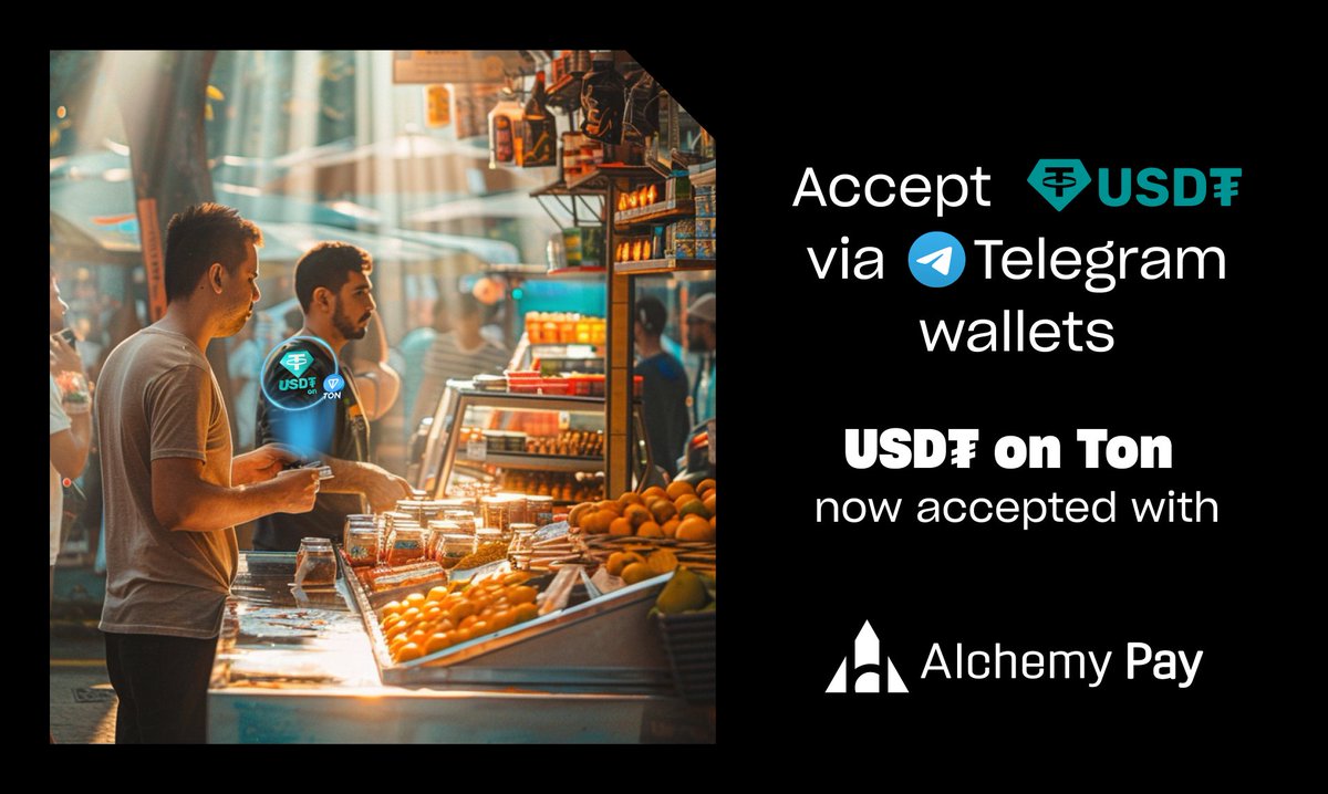USD₮ on @ton_blockchain is now live on @AlchemyPay