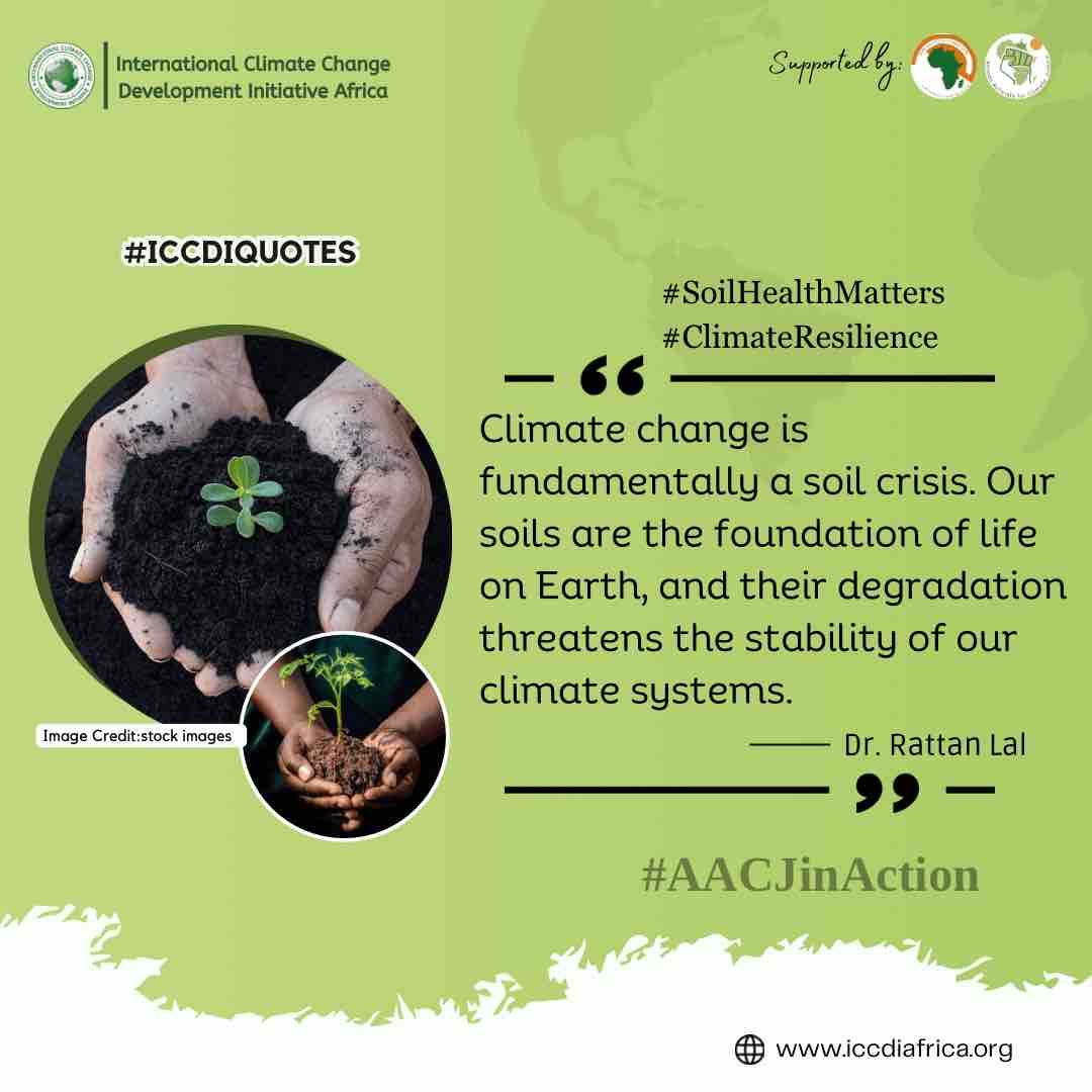Climate change is fundamentally a soil crisis. Our soils are the foundation of life on Earth, and their degradation threatens the stability of our climate systems.” - Dr. Rattan Lal #ClimateResilience #SoilHealthMatters #AACJinAction
