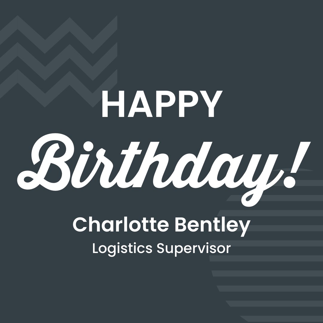 Happy Birthday Charlotte!🥳🎉

We hope you have a wonderful day celebrating🌟

#Staff #MeetTheTeam #Birthday