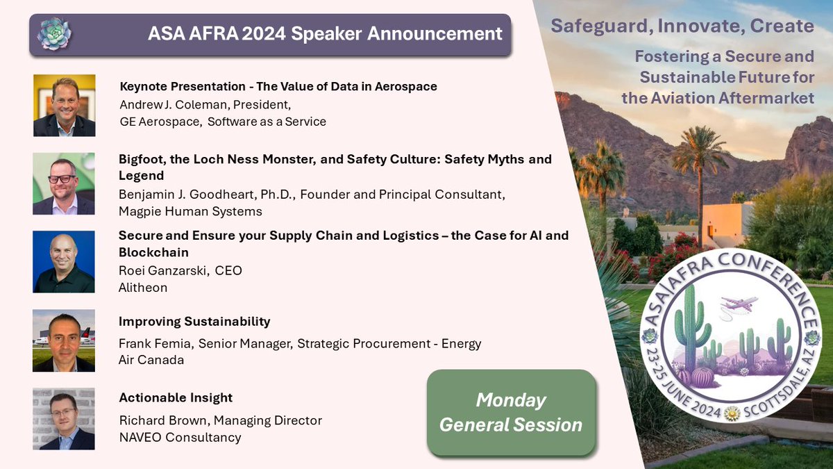 aviationsupp's tweet image. Not just talk; Creative &amp;amp; Innovative. #ASAAFRA2024 Monday General Session #DataValue #GEAerospace #AIBlockchain #Alitheon #Sustainability #AirCanada #ActionableInsight #NaveoConsultancy For More Info: ow.ly/MmII50RAWZS