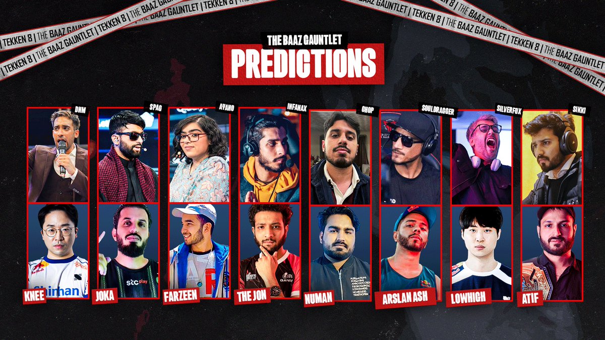 IT’S FIGHT NIGHT! 👊🔥👊🔥

Here are our casters’ champion predictions for the #BaazGauntlet, agree with their choices? 🤔