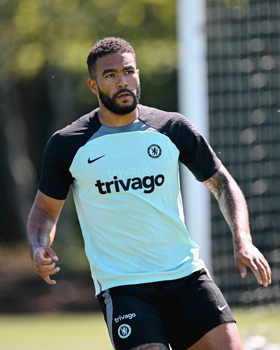 Back in full team training. 👊 Our captain @ReeceJames. 💙