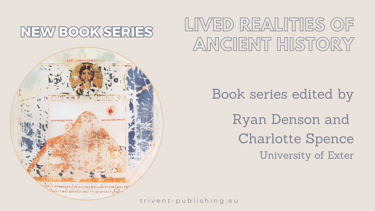 Introducing our new book series "LIVED REALITIES OF ANCIENT HISTORY," edited by Ryan Denson and Charlotte Spence from the University of Exeter! Interested in contributing? Contact the editors with your book proposals 👉 trivent-publishing.eu/blog/post/22-l…
<a href="/SeaMonsterGuy/">Dr. Ryan Denson</a>  <a href="/katadesmoichar/">Charlotte 👻🏺</a>