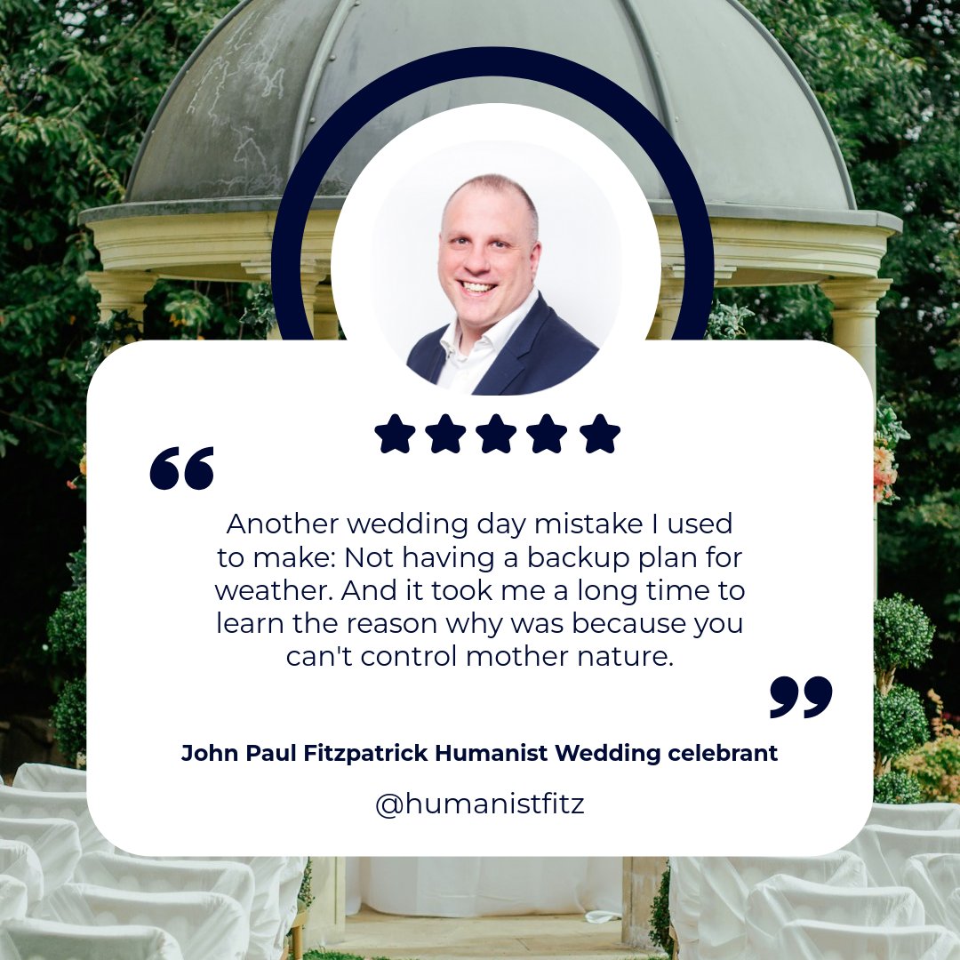 Even the best-laid plans can face a downpour! 🌦️ Always have a Plan B for your big day to keep the celebration going, rain or shine. Ready to create a ceremony as unique as your love story? 💒👰‍♂️🤵‍♀️ Contact me today! #WeddingTips #PlanB #HumanistWedding #weddingcelebrant