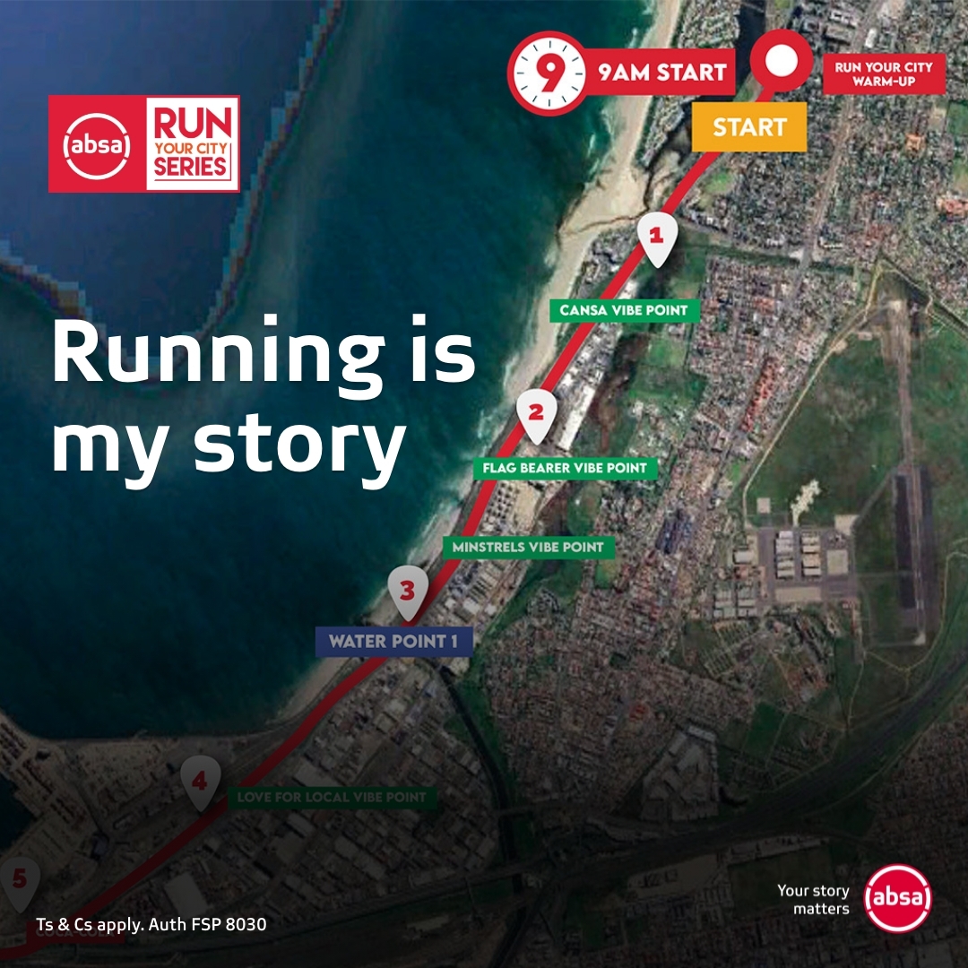 The #AbsaRunYourCity Cape Town 10k is 3 days away! For every km run, we'll donate R1. Are you ready to make your mark on Cape Town's streets? Join us on Strava for exclusive content and live updates.#CapeTown10k #YourStoryMatters 🔗 bit.ly/4ahn4kZ