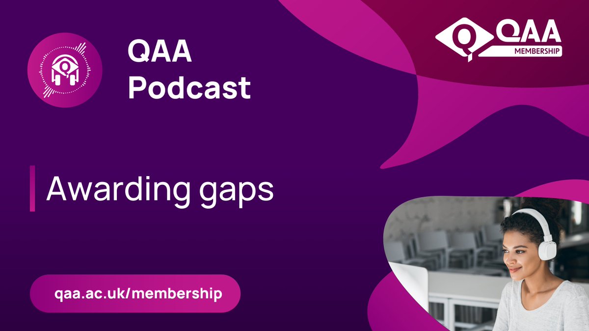 QAA (@qaatweets) on Twitter photo In our new podcast <a href="/kerrcastle/">Kerr Castle</a> talks with colleagues from <a href="/UAL/">University of the Arts London</a> @StaffsUni <a href="/UniofExeter/">University of Exeter</a> & <a href="/SussexUni/">University of Sussex</a> about awarding gaps and what we can do to close them.
To find out more & to access the podcast, please visit👉qaa.ac.uk/news-events/ne… In our new podcast <a href="/kerrcastle/">Kerr Castle</a> talks with colleagues from <a href="/UAL/">University of the Arts London</a> @StaffsUni <a href="/UniofExeter/">University of Exeter</a> & <a href="/SussexUni/">University of Sussex</a> about awarding gaps and what we can do to close them.
To find out more & to access the podcast, please visit👉qaa.ac.uk/news-events/ne…