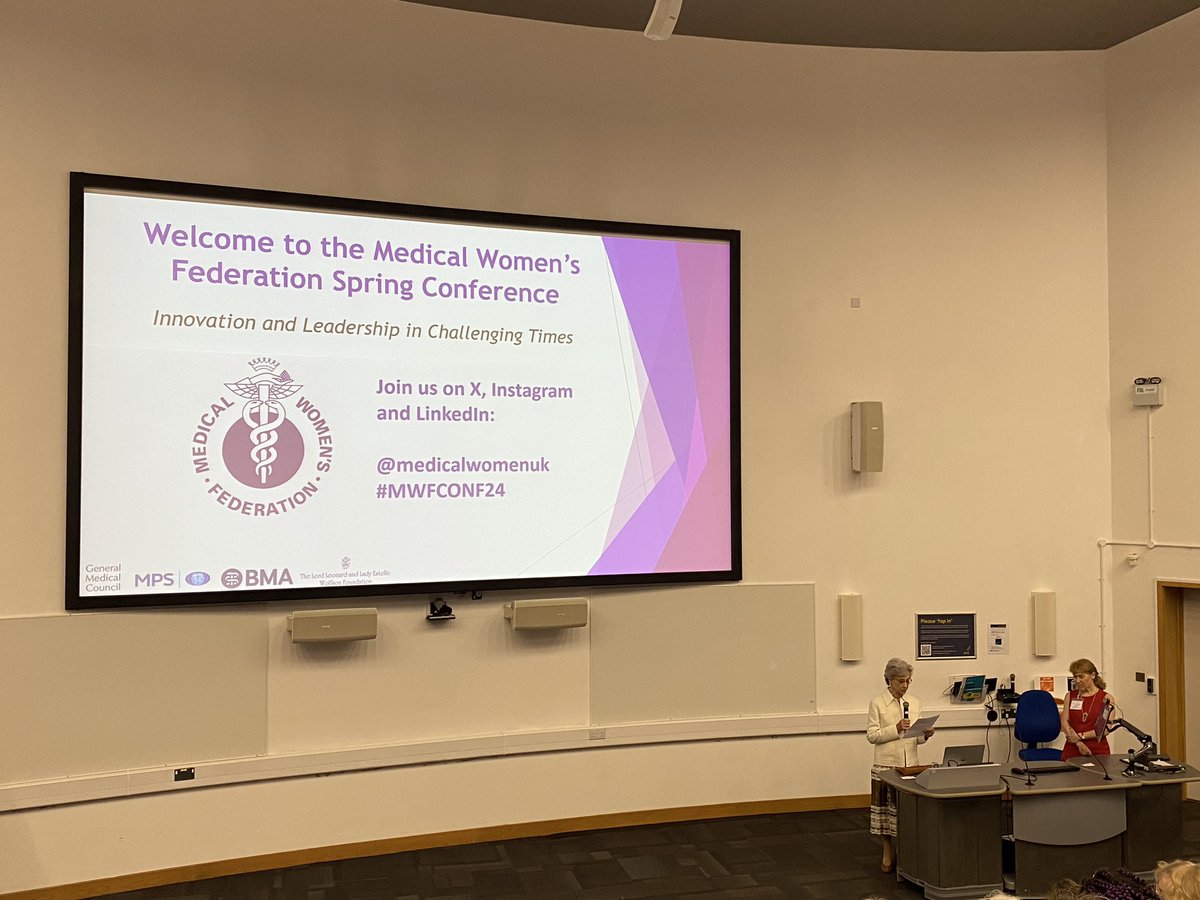 Delighted to be in Cambridge for @medicalwomenuk Spring Conference, being officially opened by their patron, the Duchess of Gloucester #MWFConf24