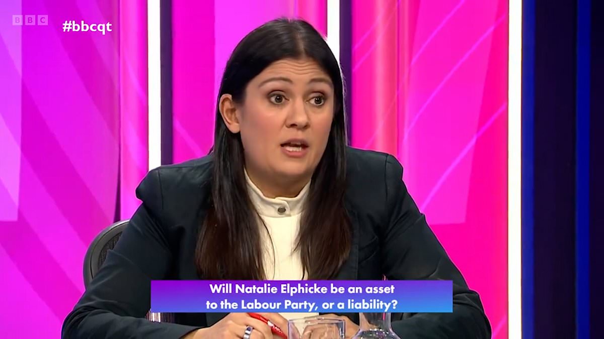 Humiliating moment for Labour's Lisa Nandy as NONE of BBC Question Time audience agree that defector Natalie Elphicke is an 'asset'… while Starmer ally claims more Tory MPs are on the verge of switching sides trib.al/FAeR4JB