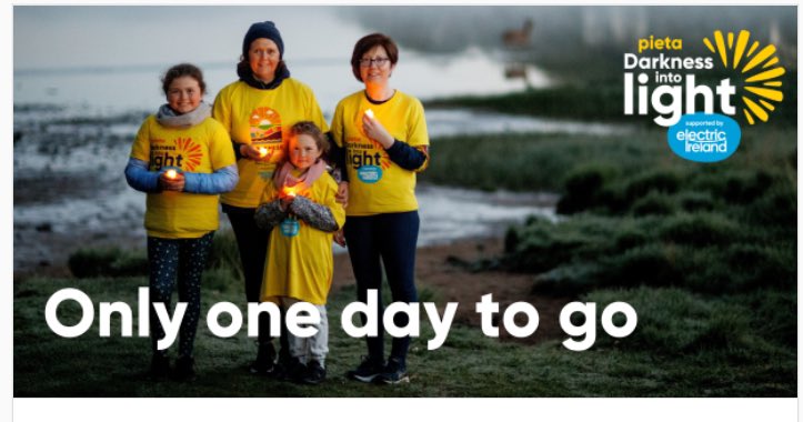 ELY Wine Store will be open tomorrow at 5.30am to support #DarknessintoLight All proceeds from your coffee &amp; teas from 5.30-8.30am will go to <a href="/PietaHouse/">Pieta</a> See you in the morning 😎#elymaynooth #Maynooth