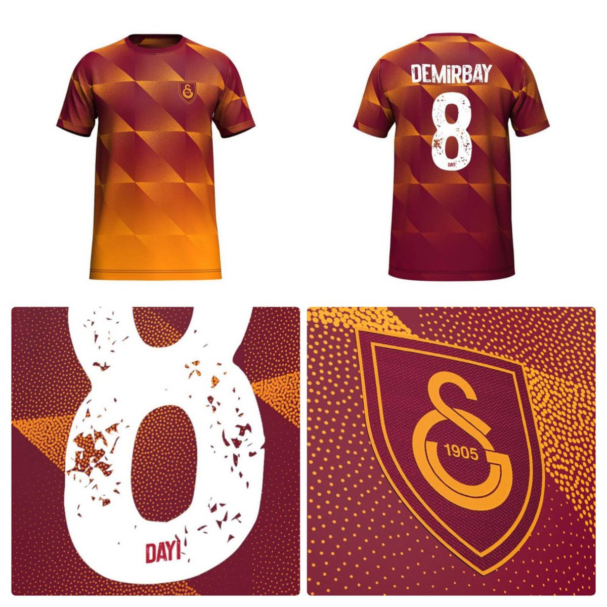 Galatasaray, Kerem Demirbay için 'Dayı' tasarımlı tişörtü satışa çıkardı.