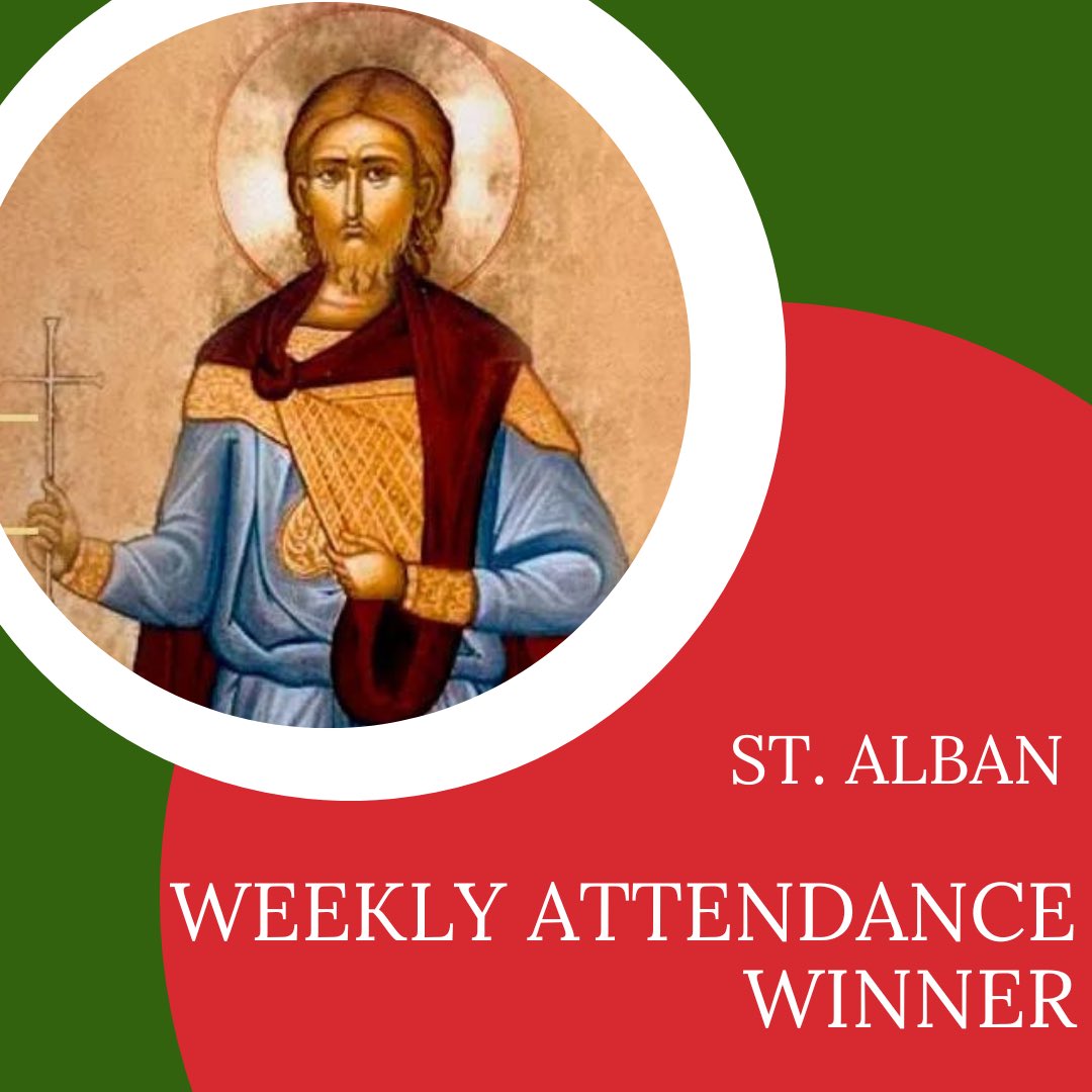 Well done to our pupils from our St. Alban class who have achieved the best attendance again this week with 98.82%! Well done 🌟 #schoolattendance #wirral #primaryschool #stalbansattendance