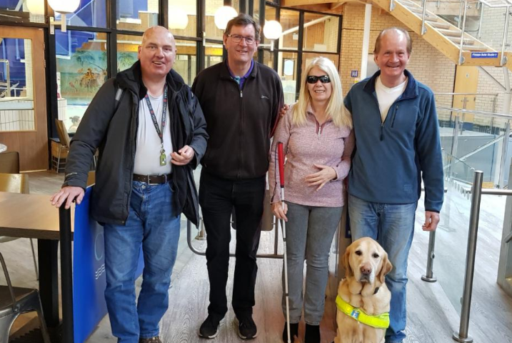 Splash for Sight! ‍♀️ Southampton Sight conquers 125 lengths for 125th anniversary! Huge props to Tommy, Trish, Jenny, Chris, Steve &amp; Toby (guide dog)! 

#InclusiveSwimming
#SouthamptonSight #SwimEngland