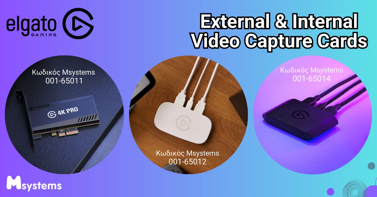 Msystems_Greece's tweet photo. Για κάθε Gamer ή Creator οι Video Capture Cards είναι απαραίτητες❗
👾Βρες εδώ τις νέες #Elgato Capture Cards και απογείωσε την εμπειρία σου⬇
https://t.co/iRD7eQ1PhC
#elgatogaming #videocapture #gaming #gaminglife #Msystems #msystems_greece #TheOriginalComputerStore https://t.co/sY6dWd1b2c