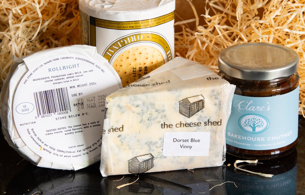 'Happier is no man than he who hath received a parcel from The Cheese Shed' [Wise Old Saying] thecheeseshed.com