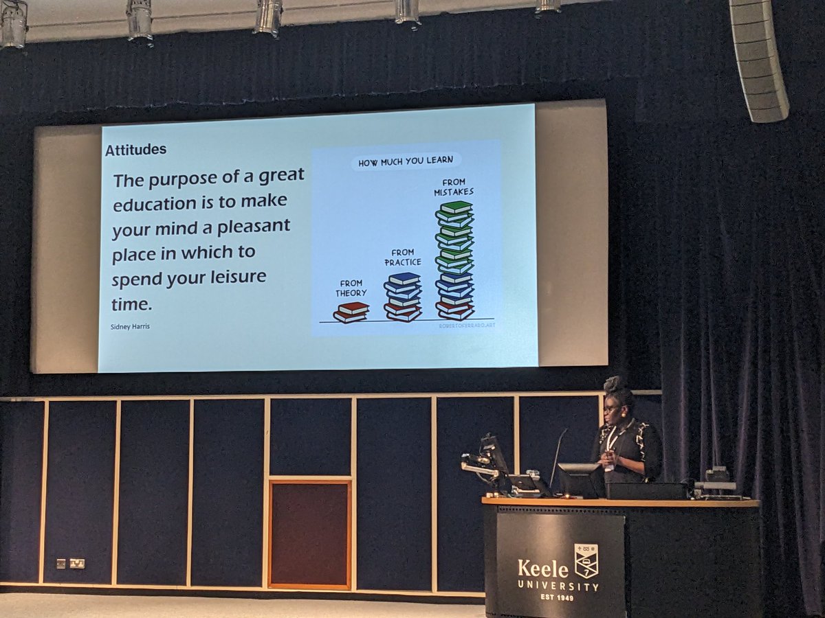 Inspiring keynote talk by Prof Arinola Adefila about the price of accessibility #KeeleEd24