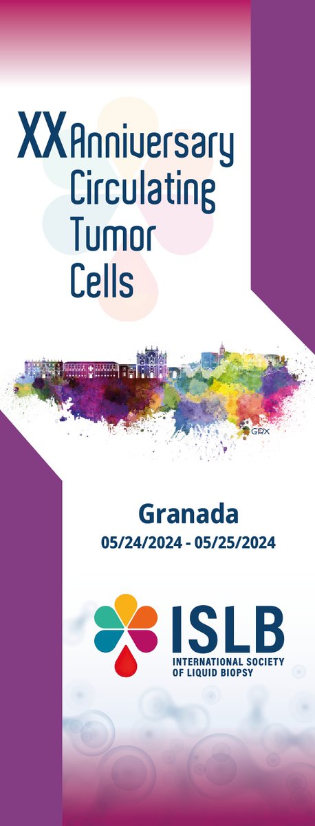 The 20th anniversary of the CTC is coming. We are waiting for you in Granada, from May 24 to 25. An activity of the @isliquidbiopsy . @ElJanLe @UmbertoMalapel1 @drgandara @ChristianRolfo @VDenninghoff @genyo_pts @FIBAO